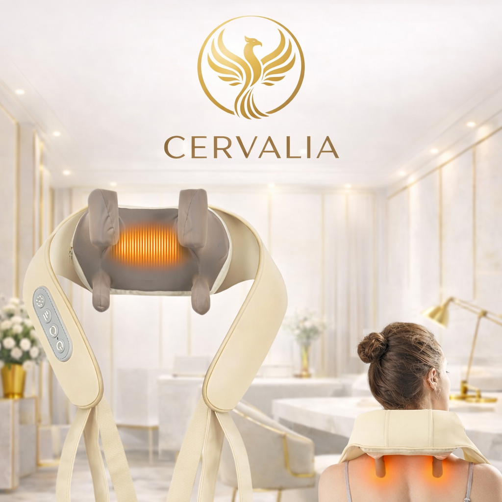 Masseur Cervical Shiatsu Infrarouge - Soulage en 10 minutes